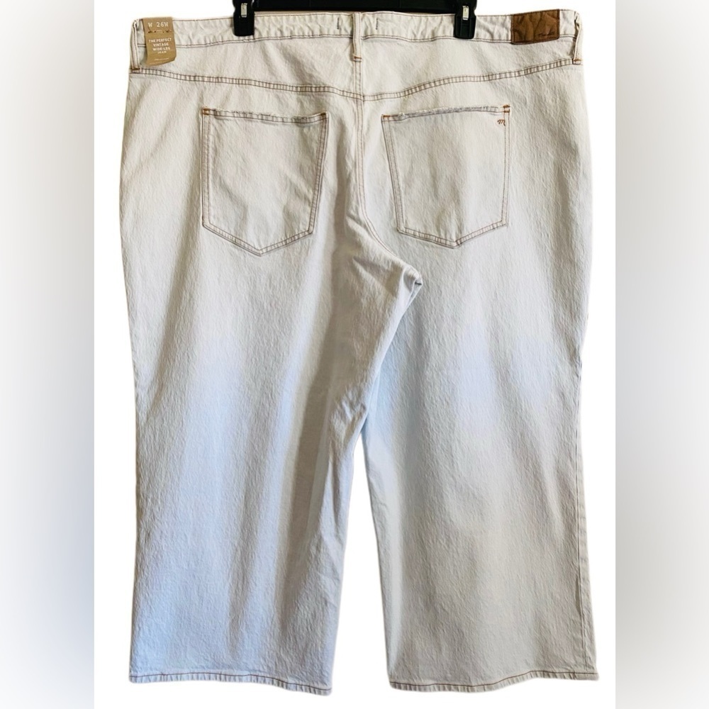 MADEWELL Edmunds Wash The Perfect Vintage Wide Leg Jeans Plus Size 26W Plus NWT - Picture 6 of 9